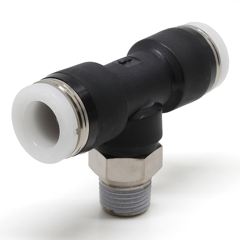 Đầu Nối Nhanh Khí Nén Dạng Chữ T Ren Ngoài Pisco PB5/16-01-C