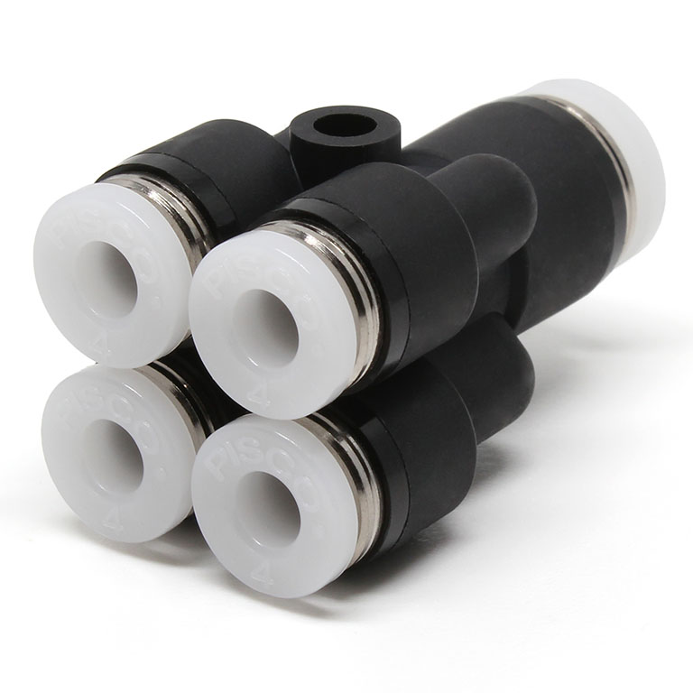 Đầu Nối Nhanh Khí Nén Chữ Y 5 Ngã Dạng Nối Giảm Pisco PRG1/4-5/32-C