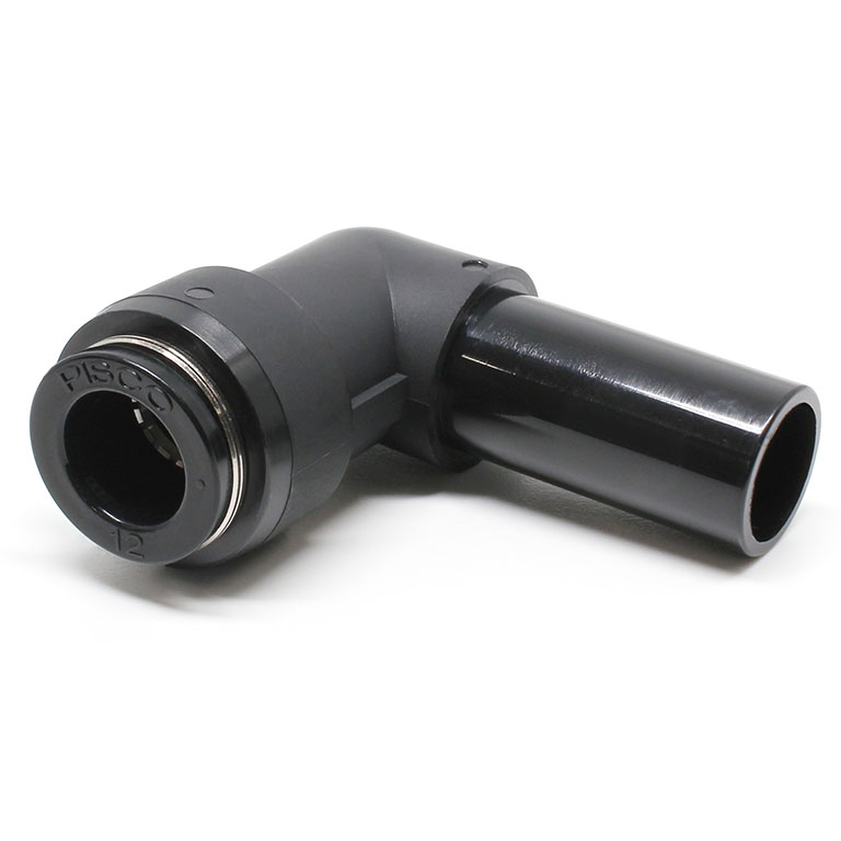 Đầu Nối Nhanh Khí Nén Giữa Ống Khí Và Fitting Dạng Nối Giảm Cong 90° Pisco PLGJ16-12W
