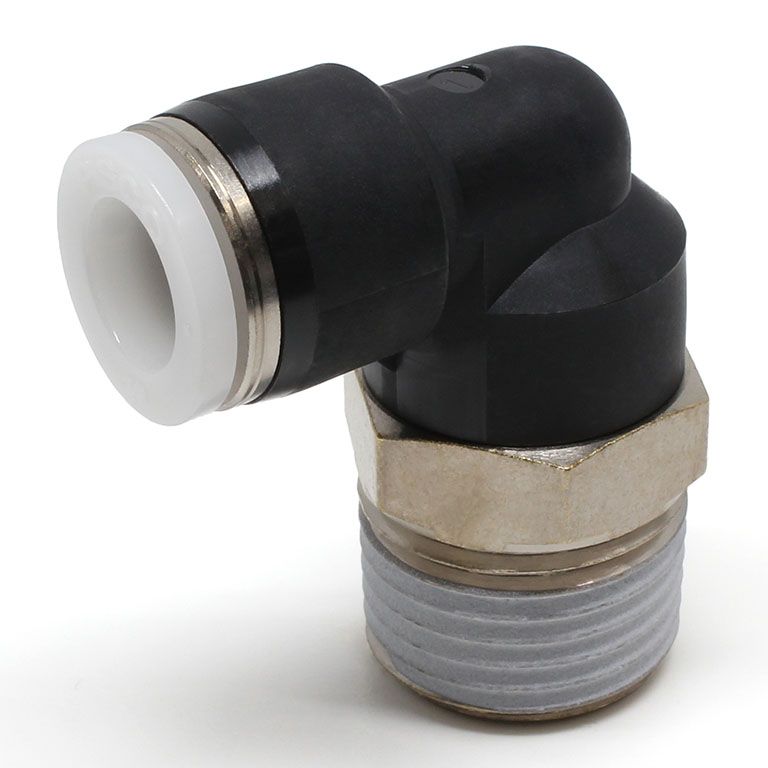 Đầu Nối Nhanh Khí Nén Dạng Cong 90° Ren Ngoài Pisco PL3/8-N4UW