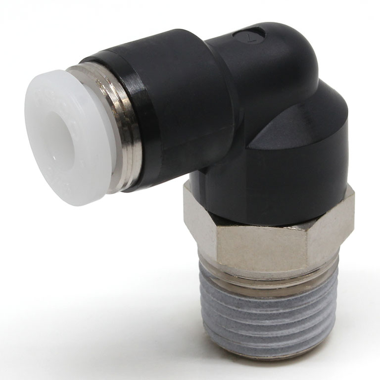 Đầu Nối Nhanh Khí Nén Dạng Cong 90° Ren Ngoài Pisco PL3/16-02