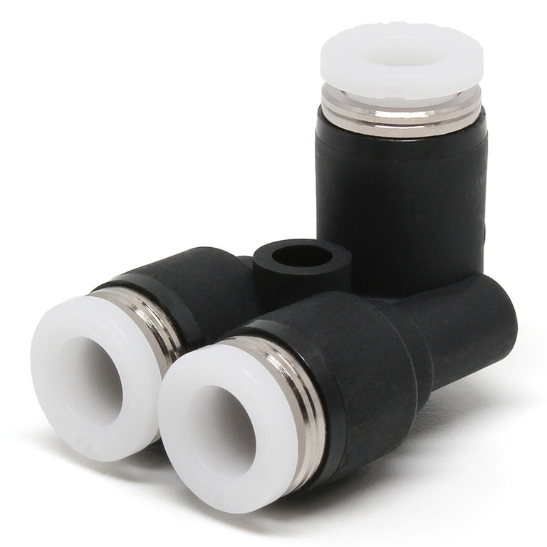 Đầu Nối Nhanh Khí Nén Ba Ngã Cong 90° Pisco PAU1/4-C