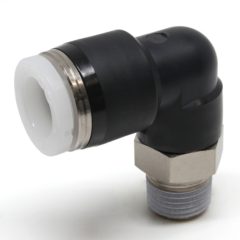 Đầu Nối Nhanh Khí Nén Dạng Cong 90° Ren Ngoài Pisco PL5/16-01W