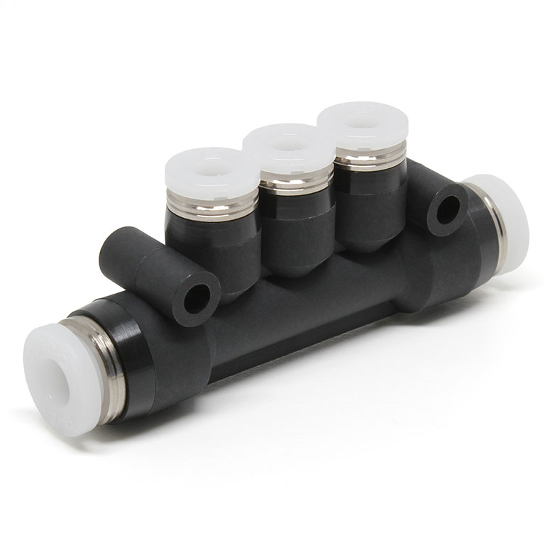 Đầu Nối Nhanh Khí Nén Chữ T 5 Ngã Dạng Nối Giảm Pisco PKG3/16-5/32