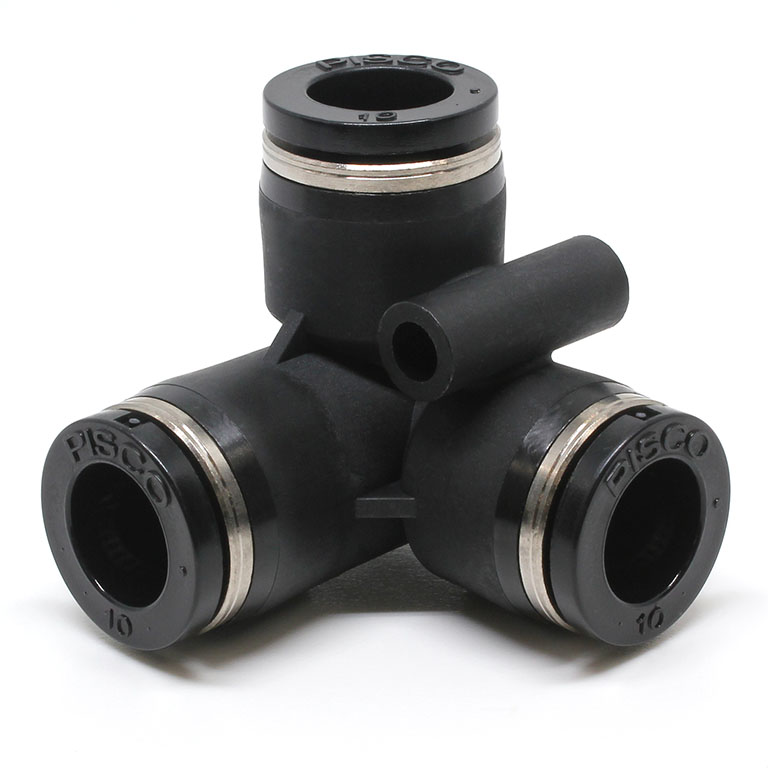 Đầu Nối Nhanh Khí Nén Chạc Ba 90° Pisco PVU10W