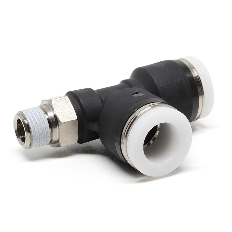 Đầu Nối Nhanh Khí Nén Dạng Chữ T Ren Ngoài Pisco PD3/8-01-C