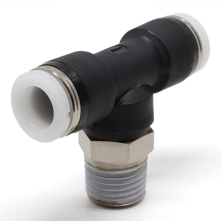 Đầu Nối Nhanh Khí Nén Dạng Chữ T Ren Ngoài Pisco PB5/16-02W