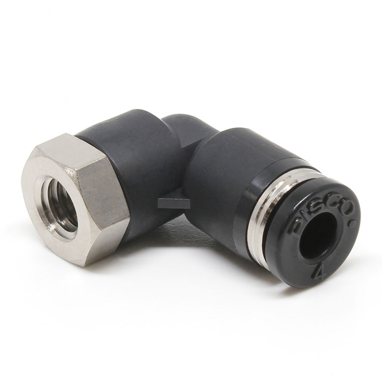 Alternative view of Đầu Nối Nhanh Khí Nén Dạng Cong 90° Ren Trong Pisco PLF4-M6W