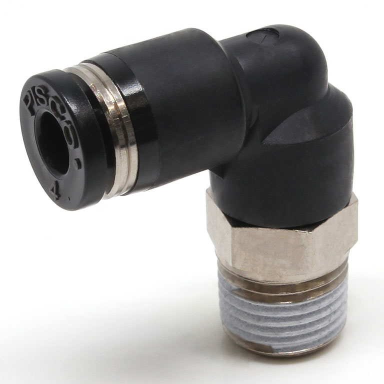 Alternative view of Đầu Nối Nhanh Khí Nén Dạng Cong 90° Ren Ngoài Pisco PL4-01EG