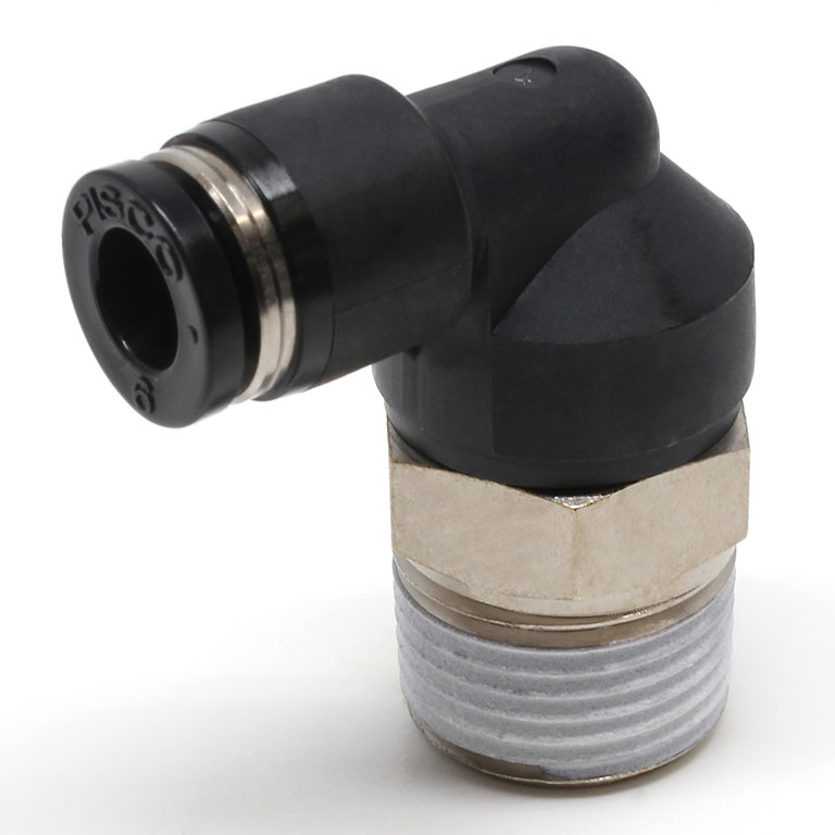 Alternative view of Đầu Nối Nhanh Khí Nén Dạng Cong 90° Ren Ngoài Pisco PL6-03EG