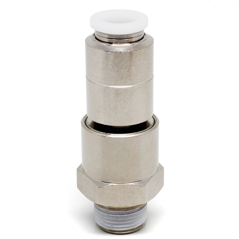 Alternative view of Đầu Nối Nhanh Khí Nén Dạng Thẳng Ren Ngoài Có Khớp Xoay Tốc Độ Cao Pisco RHC3/8-03