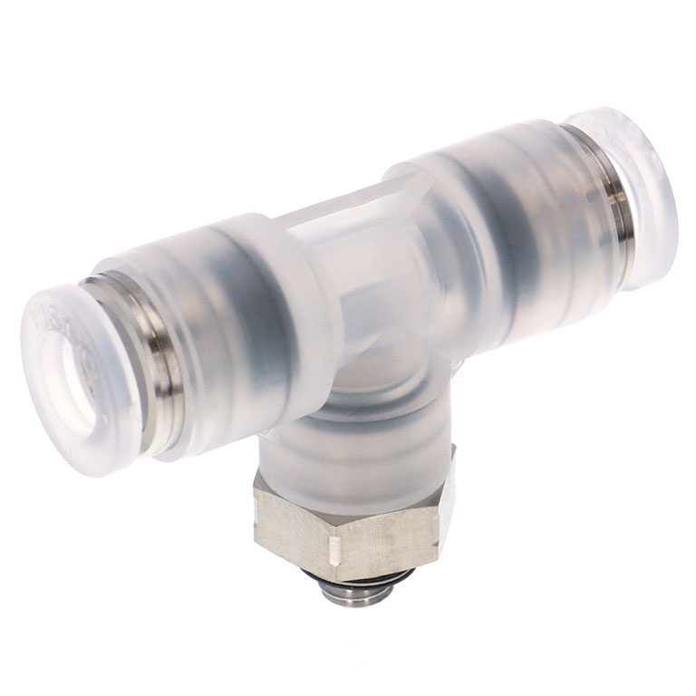 Alternative view of Đầu Nối Nhanh Khí Nén Dạng Chữ T Ren Ngoài Pisco SPPB6-M5SP