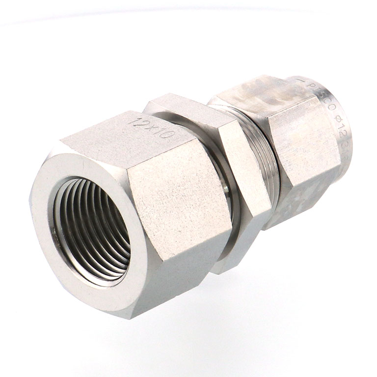 Alternative view of Đầu Ngạnh Nối Ống Có Đai Ốc Xiết Dạng Lắp Vách Ren Trong Pisco NSMF1210-03