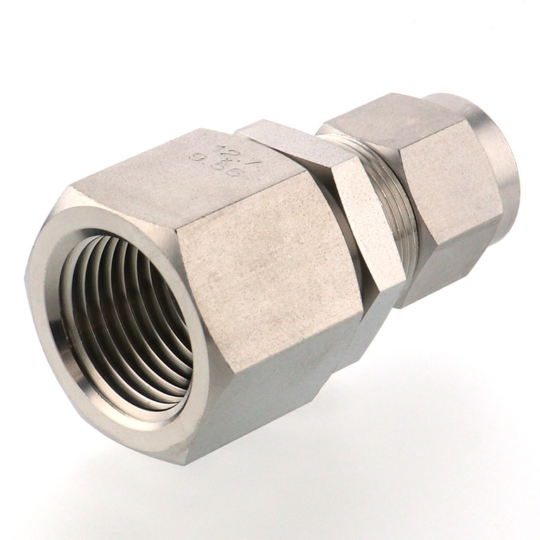 Alternative view of Đầu Ngạnh Nối Ống Có Đai Ốc Xiết Dạng Lắp Vách Ren Trong Pisco NSMF1/2-04