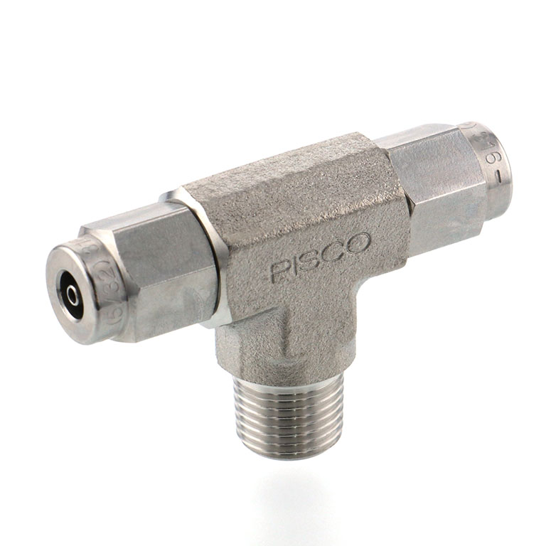 Alternative view of Đầu Ngạnh Nối Ống Có Đai Ốc Xiết Dạng Chữ T Ren Ngoài Pisco NSB0420-01