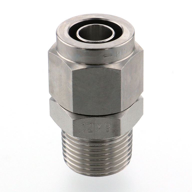 Alternative view of Đầu Ngạnh Nối Ống Có Đai Ốc Xiết Dạng Thẳng Thân Lục Giác Ren Ngoài Pisco NSC1290-03