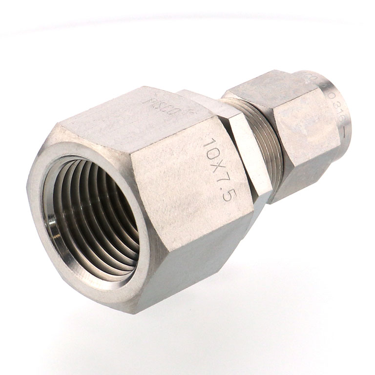 Alternative view of Đầu Ngạnh Nối Ống Có Đai Ốc Xiết Dạng Lắp Vách Ren Trong Pisco NSMF1075-04