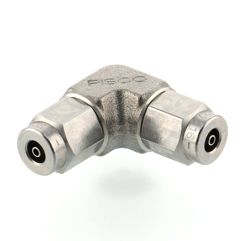 Alternative view of Đầu Ngạnh Nối Ống Có Đai Ốc Xiết Dạng Cong 90° Pisco NSV0420