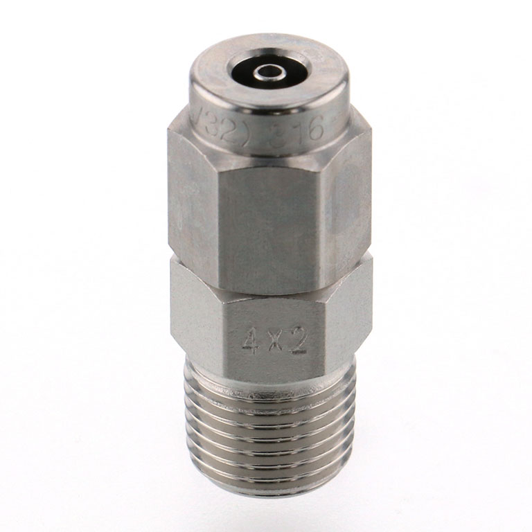 Alternative view of Đầu Ngạnh Nối Ống Có Đai Ốc Xiết Dạng Thẳng Thân Lục Giác Ren Ngoài Pisco NSC0420-01-TP