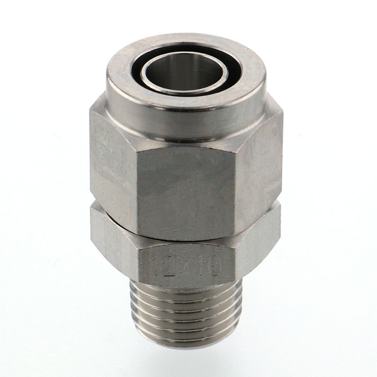 Alternative view of Đầu Ngạnh Nối Ống Có Đai Ốc Xiết Dạng Thẳng Thân Lục Giác Ren Ngoài Pisco NSC1210-02