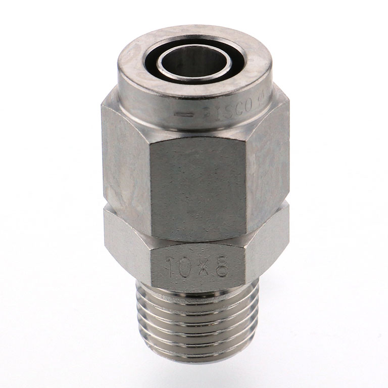 Alternative view of Đầu Ngạnh Nối Ống Có Đai Ốc Xiết Dạng Thẳng Thân Lục Giác Ren Ngoài Pisco NSC1080-02