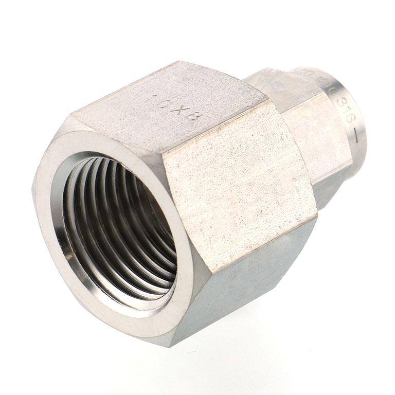 Alternative view of Đầu Ngạnh Nối Ống Có Đai Ốc Xiết Dạng Thẳng Thân Lục Giác Ren Trong Pisco NSCF1080-04