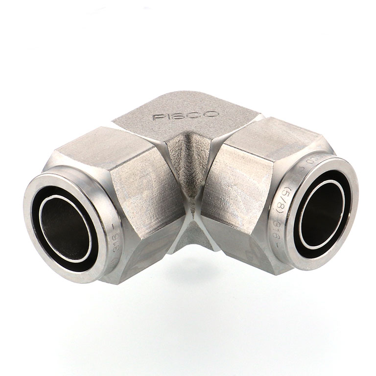 Alternative view of Đầu Ngạnh Nối Ống Có Đai Ốc Xiết Dạng Cong 90° Pisco NSV1613