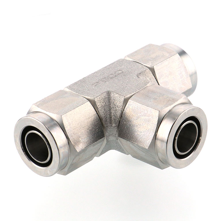 Alternative view of Đầu Ngạnh Nối Ống Có Đai Ốc Xiết Dạng Chữ T Pisco NSE1210