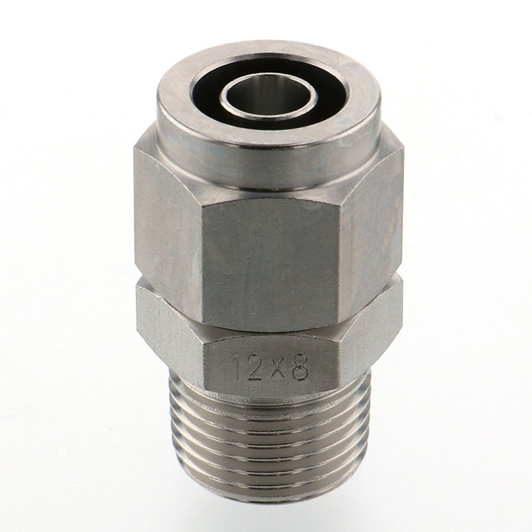 Alternative view of Đầu Ngạnh Nối Ống Có Đai Ốc Xiết Dạng Thẳng Thân Lục Giác Ren Ngoài Pisco NSC1280-03-TP