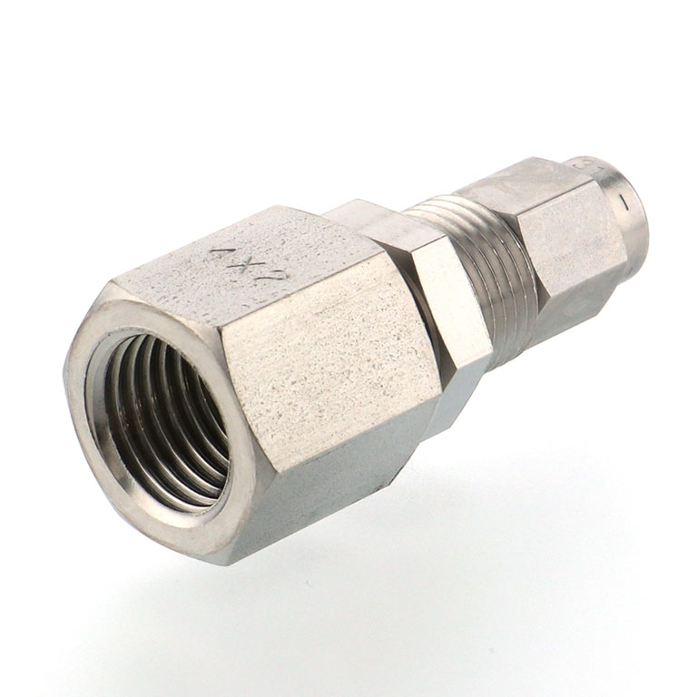 Alternative view of Đầu Ngạnh Nối Ống Có Đai Ốc Xiết Dạng Lắp Vách Ren Trong Pisco NSMF0420-02