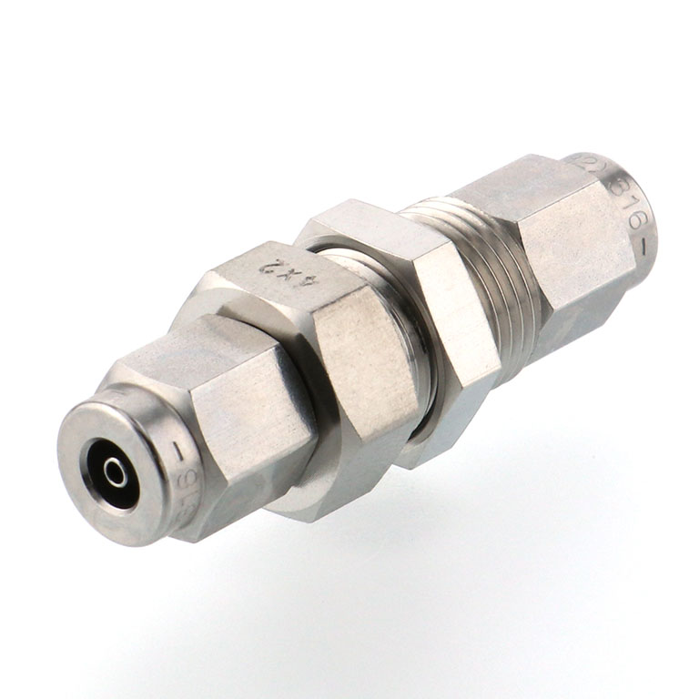 Alternative view of Đầu Ngạnh Nối Ống Có Đai Ốc Xiết Dạng Thẳng Lắp Kẹp Vách Pisco NSM0420