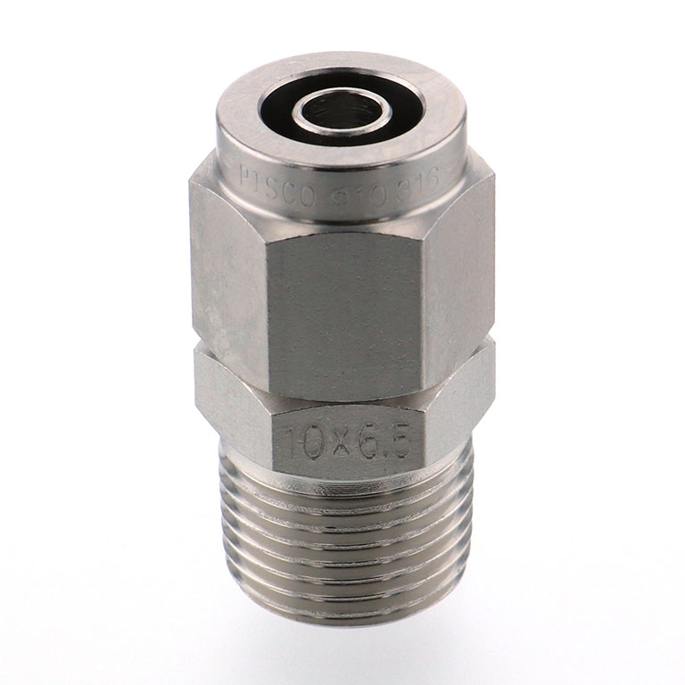 Alternative view of Đầu Ngạnh Nối Ống Có Đai Ốc Xiết Dạng Thẳng Thân Lục Giác Ren Ngoài Pisco NSC1065-03