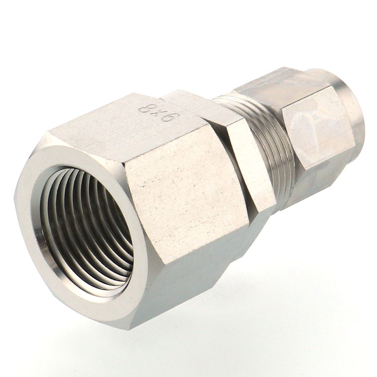 Alternative view of Đầu Ngạnh Nối Ống Có Đai Ốc Xiết Dạng Lắp Vách Ren Trong Pisco NSMF0860-03