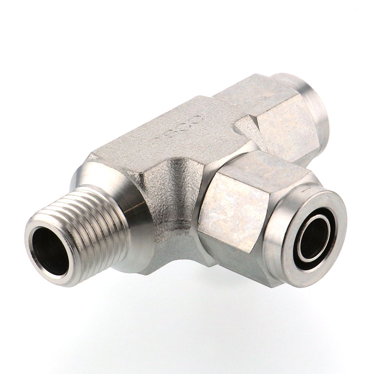 Alternative view of Đầu Ngạnh Nối Ống Có Đai Ốc Xiết Dạng Chữ T Ren Ngoài Pisco NSD1080-02