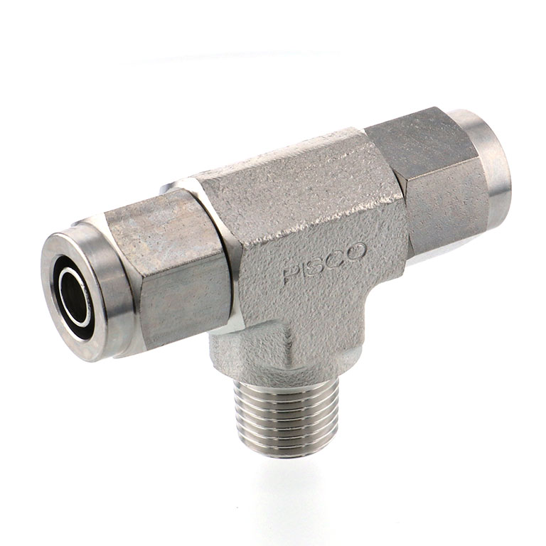 Alternative view of Đầu Ngạnh Nối Ống Có Đai Ốc Xiết Dạng Chữ T Ren Ngoài Pisco NSB1075-02-TP