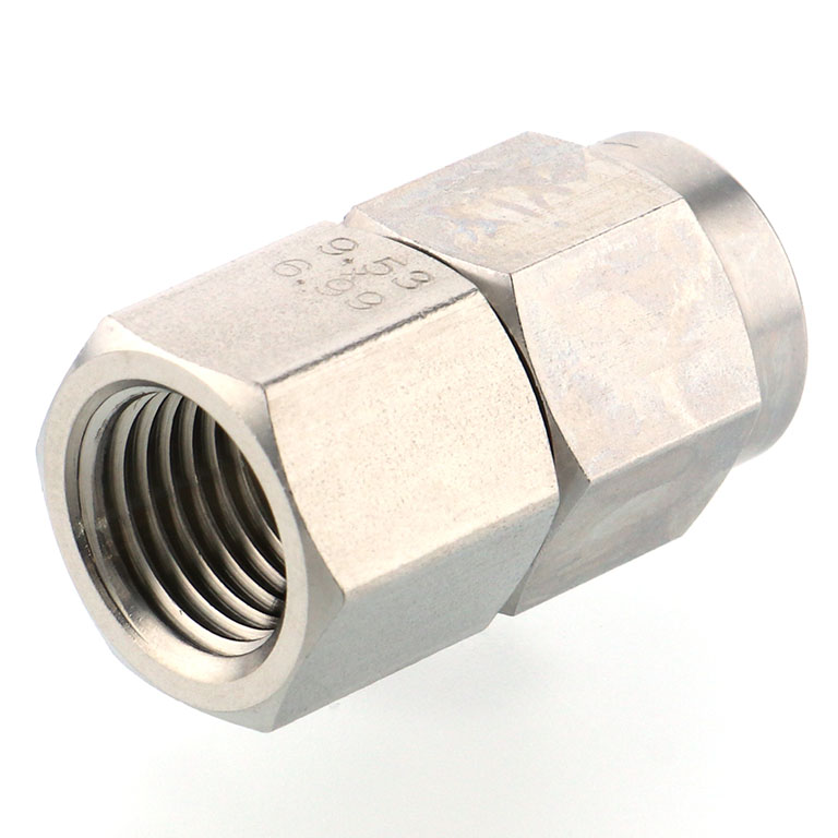 Alternative view of Đầu Ngạnh Nối Ống Có Đai Ốc Xiết Dạng Thẳng Thân Lục Giác Ren Trong Pisco NSCF3/8-02