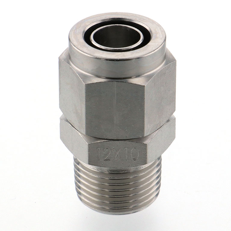 Alternative view of Đầu Ngạnh Nối Ống Có Đai Ốc Xiết Dạng Thẳng Thân Lục Giác Ren Ngoài Pisco NSC1210-03