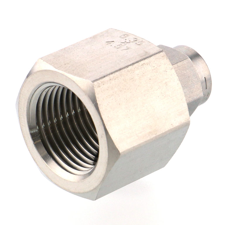 Alternative view of Đầu Ngạnh Nối Ống Có Đai Ốc Xiết Dạng Thẳng Thân Lục Giác Ren Trong Pisco NSCF1/4-03