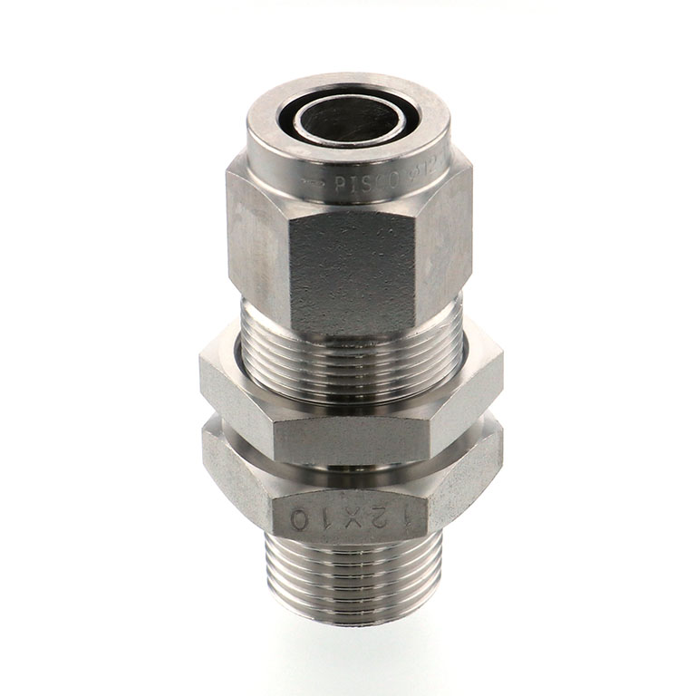 Alternative view of Đầu Ngạnh Nối Ống Có Đai Ốc Xiết Dạng Lắp Vách Ren Ngoài Pisco NSMC1210-03