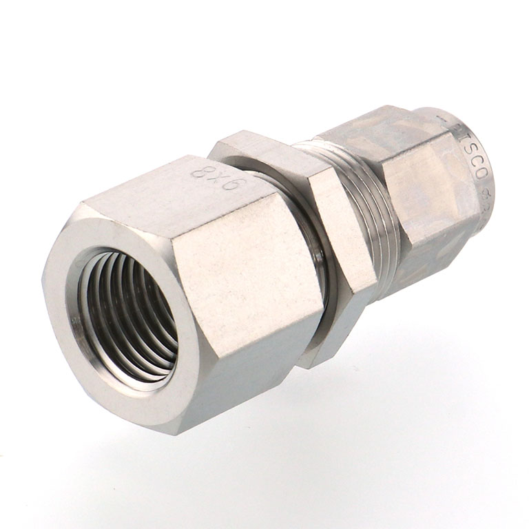 Alternative view of Đầu Ngạnh Nối Ống Có Đai Ốc Xiết Dạng Lắp Vách Ren Trong Pisco NSMF0860-02