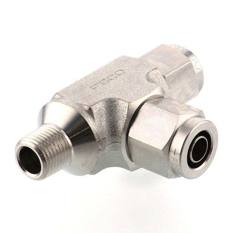 Alternative view of Đầu Ngạnh Nối Ống Có Đai Ốc Xiết Dạng Chữ T Ren Ngoài Pisco NSD0860-01-TP