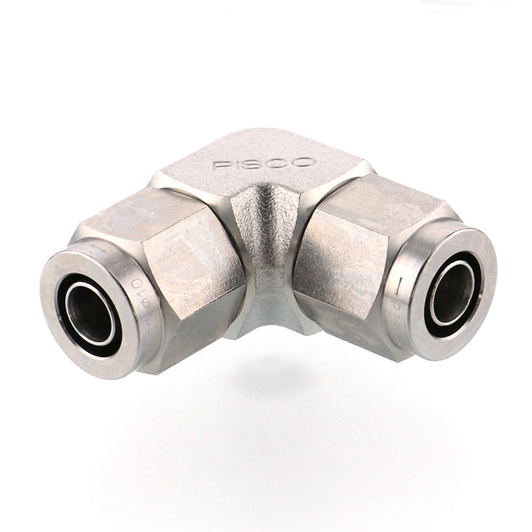 Alternative view of Đầu Ngạnh Nối Ống Có Đai Ốc Xiết Dạng Cong 90° Pisco NSV1080