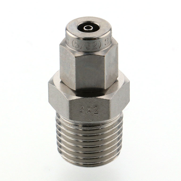 Alternative view of Đầu Ngạnh Nối Ống Có Đai Ốc Xiết Dạng Thẳng Thân Lục Giác Ren Ngoài Pisco NSC0420-02