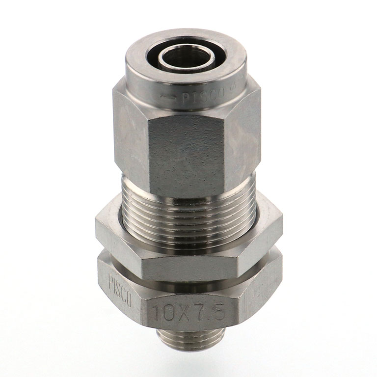 Alternative view of Đầu Ngạnh Nối Ống Có Đai Ốc Xiết Dạng Lắp Vách Ren Ngoài Pisco NSMC1075-01-TP