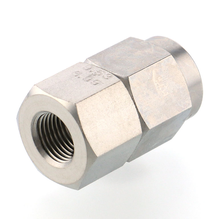 Alternative view of Đầu Ngạnh Nối Ống Có Đai Ốc Xiết Dạng Thẳng Thân Lục Giác Ren Trong Pisco NSCF3/8-01