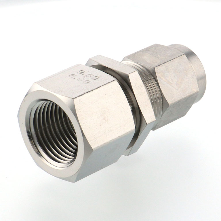 Alternative view of Đầu Ngạnh Nối Ống Có Đai Ốc Xiết Dạng Lắp Vách Ren Trong Pisco NSMF3/8-03