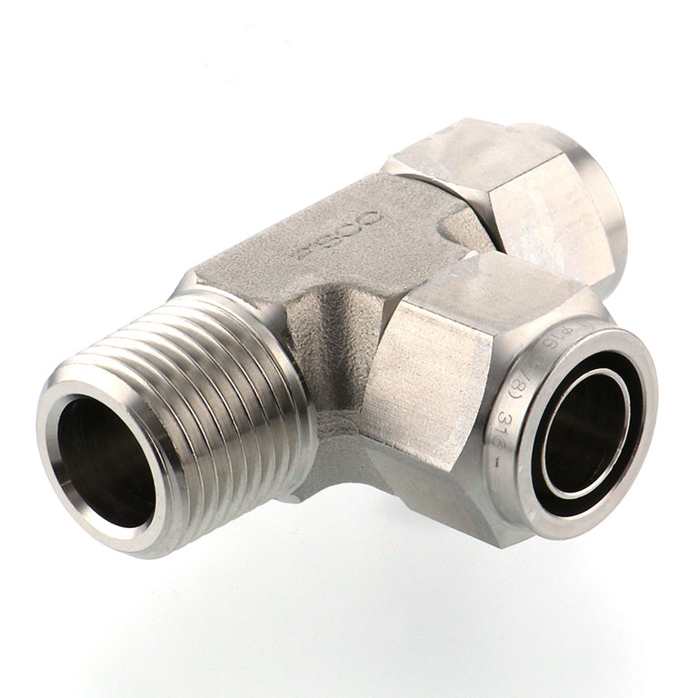 Alternative view of Đầu Ngạnh Nối Ống Có Đai Ốc Xiết Dạng Chữ T Ren Ngoài Pisco NSD1613-04-TP