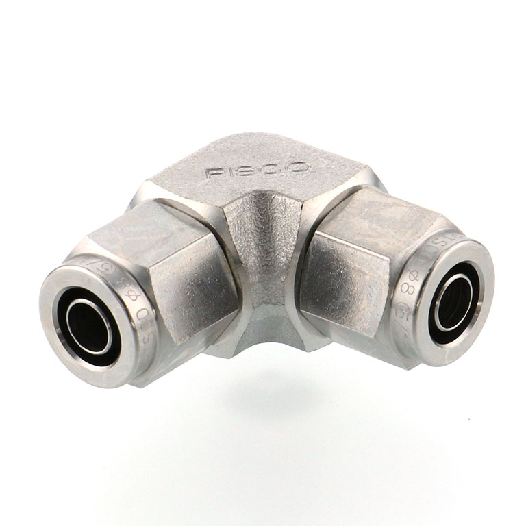 Alternative view of Đầu Ngạnh Nối Ống Có Đai Ốc Xiết Dạng Cong 90° Pisco NSV0860