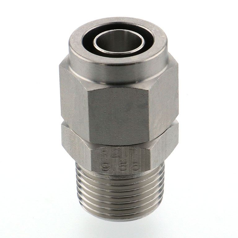 Alternative view of Đầu Ngạnh Nối Ống Có Đai Ốc Xiết Dạng Thẳng Thân Lục Giác Ren Ngoài Pisco NSC1/2-03-TP