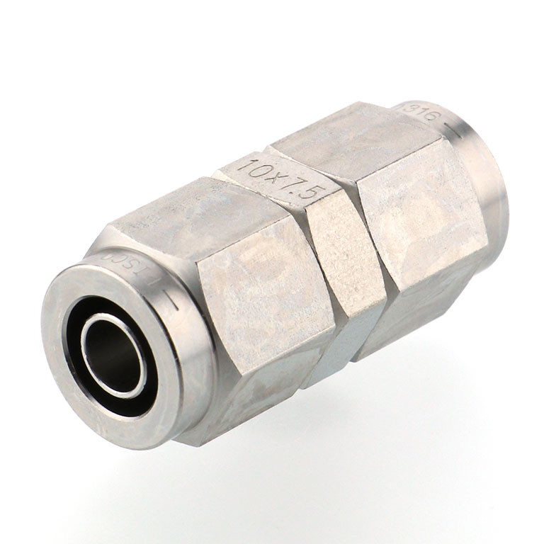 Alternative view of Đầu Ngạnh Nối Ống Có Đai Ốc Xiết Dạng Thẳng Thân Lục Giác Pisco NSU1075